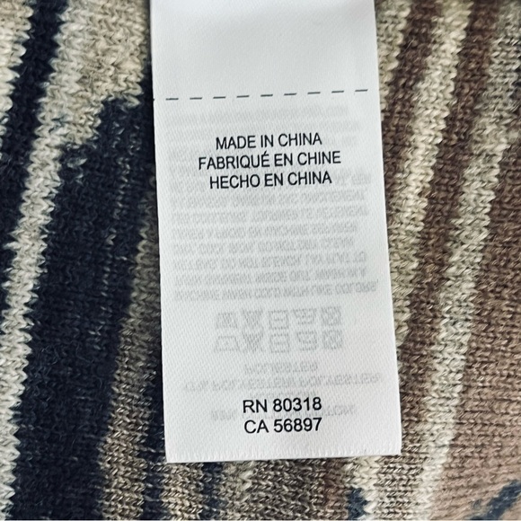 LUCKY BRAND Multicoloured Aztec Drape Open Front Cardigan Size L Style 7W51228 - Picture 10 of 15